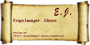 Engelmayer János névjegykártya